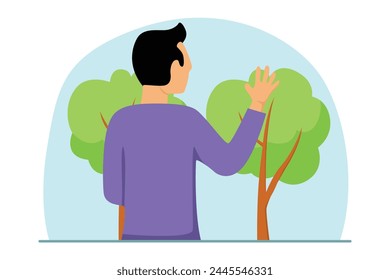 Happy Earth Day Flat Illustration