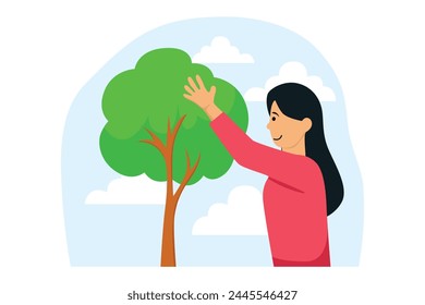 Happy Earth Day Flat Illustration