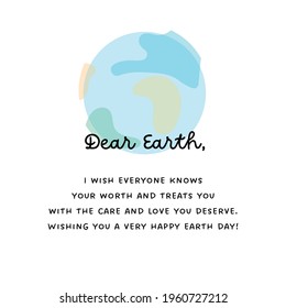 Happy Earth Day Greeting Card.