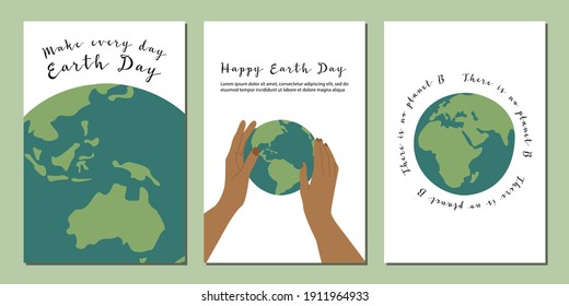 Happy Earth Day, Earth Hour, environment safety celebration. Vector flat cartoon illustration. Perfect for card, poster, flyer, banner design