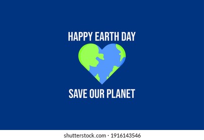 Happy Earth Day Illustration Banner Vector Template suitable for event Earth Day, Environment Day