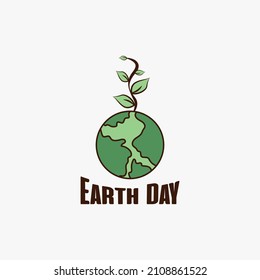 Happy Earth Day Logo Design, Earth Vector, Earth Day Design, Earth Vector