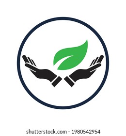 happy earth day logo illustration design template