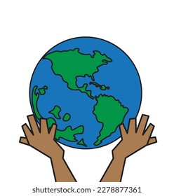 Happy Earth Day, Make everyday earth day, World Environment Day concept.