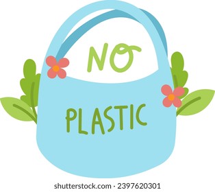 happy earth day with no plastic