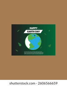 happy earth day post design 
