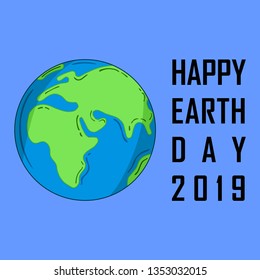 Happy Earth Day Poster or Banner Background