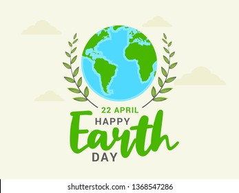 Happy Earth Day Poster or Banner Background.