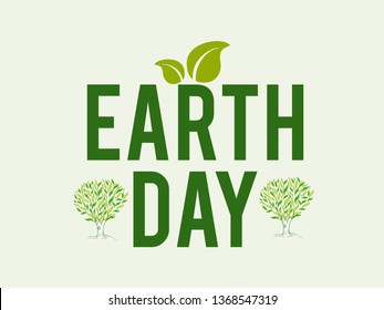 Happy Earth Day Poster or Banner Background.