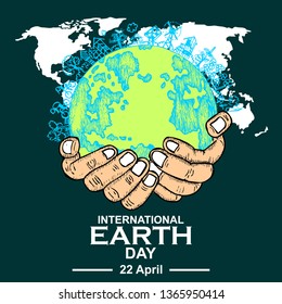 Happy Earth Day, poster illustration