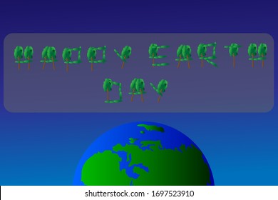 Happy Earth Day Poster vector