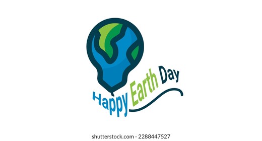 Dibujo gráfico vectorial del Día de la Tierra Feliz