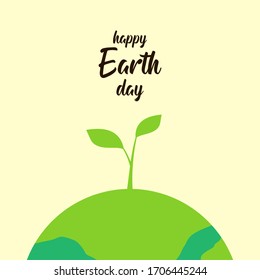 happy earth day vector design