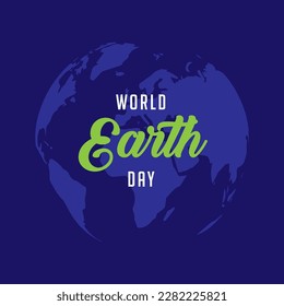 Happy Earth Day! Vector eco illustration for social poster, banner or card on the theme of save the planet. Make earth day every day