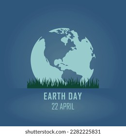 Happy Earth Day! Vector eco illustration for social poster, banner or card on the theme of save the planet. Make earth day every day