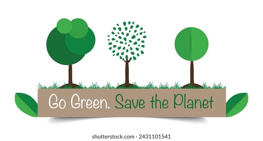 Happy Earth Day! Vector eco illustrations for social poster, banner or card on the theme of saving the planet, Protect our earth. Make an everyday earth day