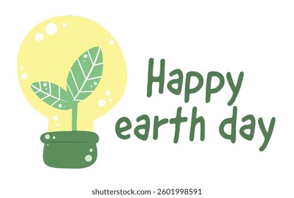 Happy Earth Day, Vector, Hand Drawn