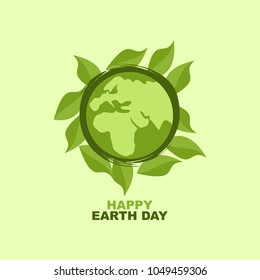 Happy Earth Day Vector Illustration
