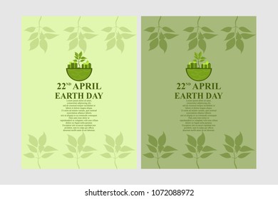 Happy Earth Day Vector Illustration