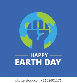 Happy earth day vector illustration design, save the earth, 22 april