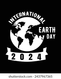happy earth day vector illustration