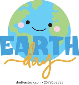 Happy Earth Day vector illustration