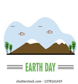 Happy Earth Day Vector Template Design Illustration
