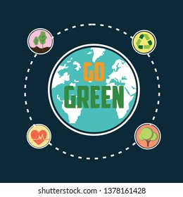 Happy Earth Day Vector Template Design Illustration