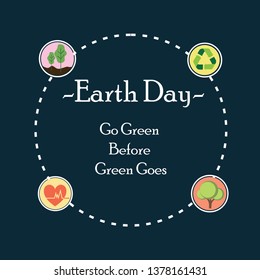 Happy Earth Day Vector Template Design Illustration