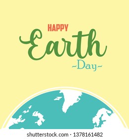 Happy Earth Day Vector Template Design Illustration