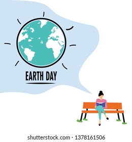 Happy Earth Day Vector Template Design Illustration