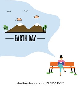 Happy Earth Day Vector Template Design Illustration