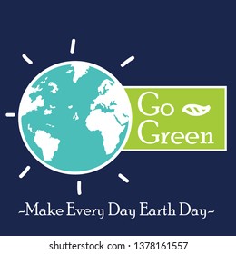 Happy Earth Day Vector Template Design Illustration