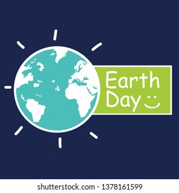 Happy Earth Day Vector Template Design Illustration