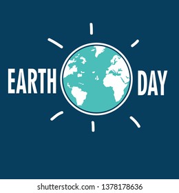 Happy Earth Day Vector Template Design Illustration