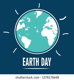 Happy Earth Day Vector Template Design Illustration
