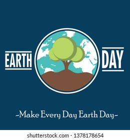 Happy Earth Day Vector Template Design Illustration