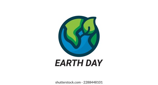 Happy earth day wallpaper vector art
