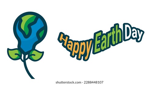 Happy Earth Day Wallpaper Vektorgrafik