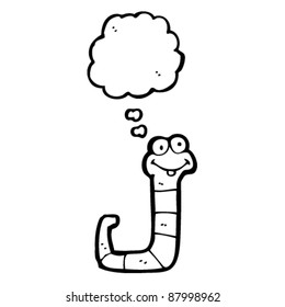 Happy-Regenwurm-Cartoon