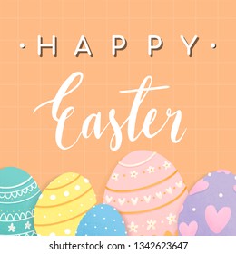 Happy Easter 2019 background vector