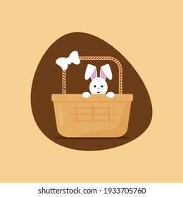 Happy Easter 2021 illustration with background