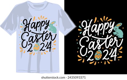 Feliz Pascua 2024, Pascua, bunny bundle, conejito de Pascua feliz, camiseta de Pascua, cara de conejito, T-SHIRT PNG, vector, huevo para niños, Cricut de archivo de corte, ilustración vectorial imprimible