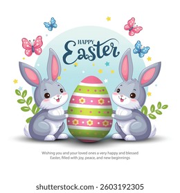 Happy easter. abstract vector illustration design