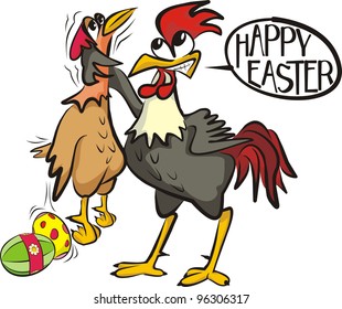 happy easter - angry cock
