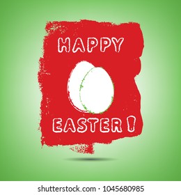 Happy easter artistic congratuation card. Holiday creative background. EPS10 vector.