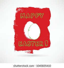 Happy easter artistic congratuation card. Holiday creative background. EPS10 vector.