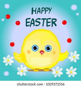 Happy Easter and baby bird