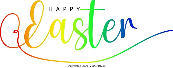 Happy Easter background, card, poster. Vector, Happy Easter gradient color