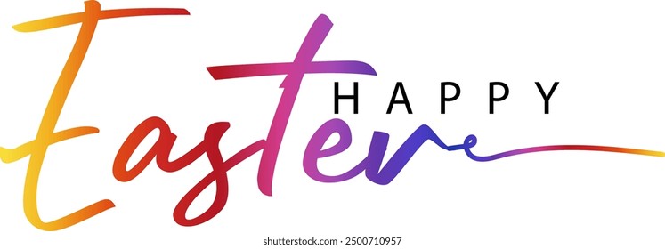 Happy Easter background, card, poster. Vector, Happy Easter gradient color
